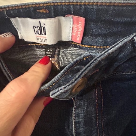 CAbi Blue Straight Leg Jeans - Picture 2 of 5